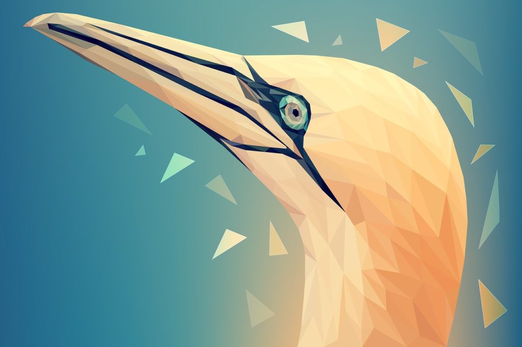 Spectacular designs of animals in polygonal style插图